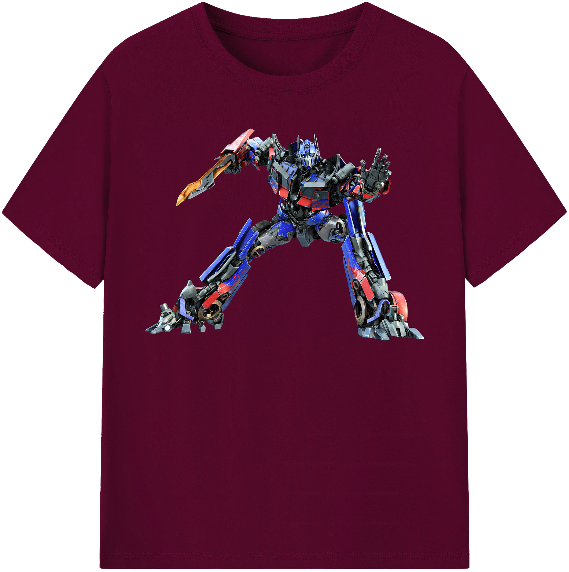 （画像用） Transformers トランスフォーマー レディースカジュアルプリントTシャツ（綿100％）